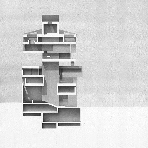 Archive image, Kuwait Embassy Tokyo Kenzo Tange 1970
